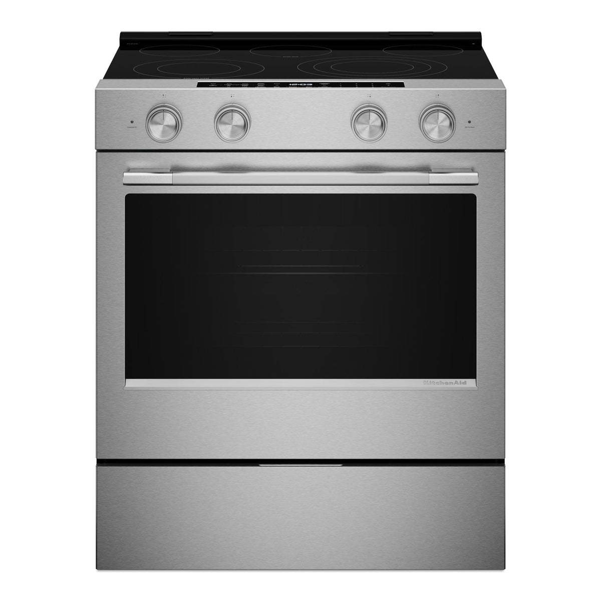 KitchenAid YKSES530SPS 5.3 Cu. Ft. Slide-in Electric Range with Two Hyper Elements