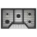 Whirlpool WCGK5036PS 36-inch Gas Cooktop with Fifth Burner