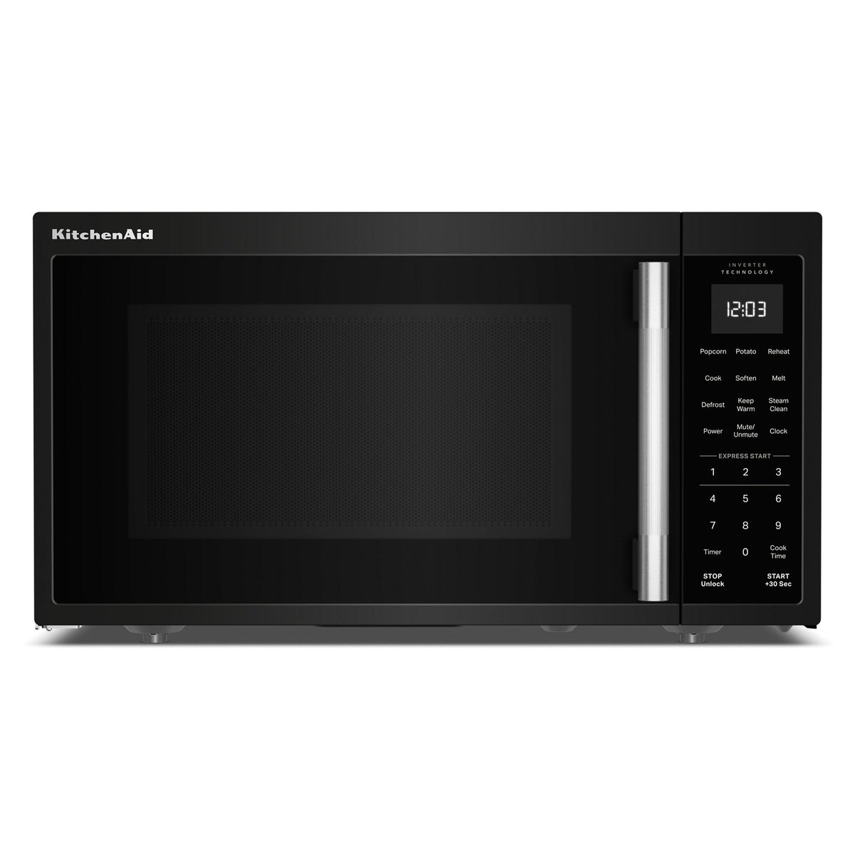KitchenAid YKMCS3020TBL 1.2 cu ft Countertop Microwave with Inverter Technology