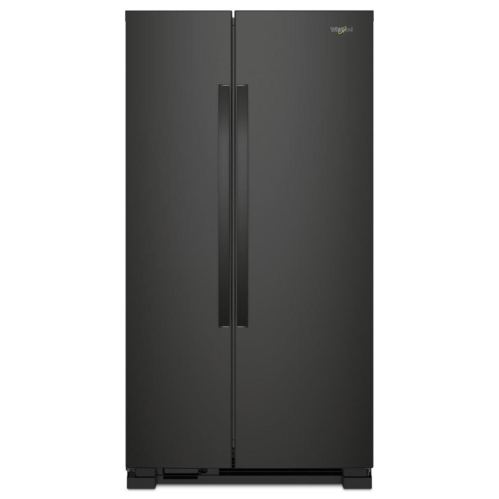 36-inch Wide Side-by-Side Refrigerator - 25 cu. ft. - Black