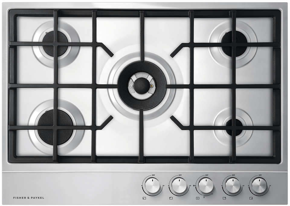 Fisher & Paykel CG305DLPX1 N 30" Contemporary Gas on Steel Cooktop, LPG