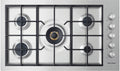 Fisher & Paykel CG365DNGRX2 N 36" Contemporary Gas on Steel Cooktop, Flush Fit, Natural Gas