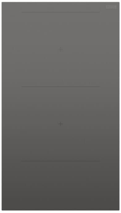 Fisher & Paykel CI122DG1 12" Minimal Grey Auxiliary Modular Induction Cooktop, 2 Zones with SmartZone