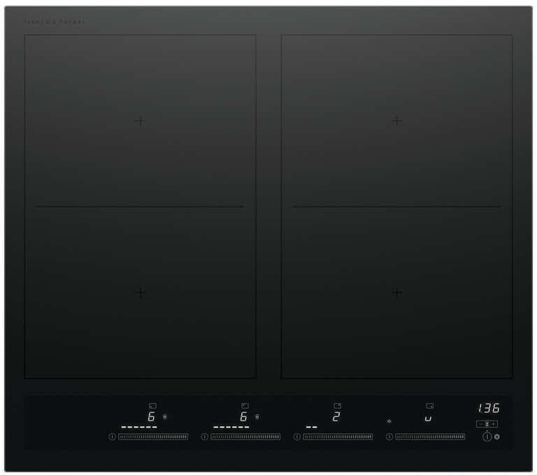 Fisher & Paykel CI244ZZDTB5 24" Minimal Black Induction Cooktop, 4 Zones SmartZone