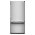 KitchenAid KRBR133SPS 22 Cu. Ft. 33-Inch Standard-Depth Bottom Mount Refrigerator, Right Swing