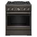 KitchenAid KFDS930SBE 30-Inch 4 Burner Commercial-Style Dual Fuel Range