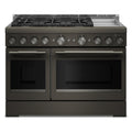 KitchenAid KFGD948SBE 48-Inch 6 Burner Commercial-Style Gas Range with Griddle