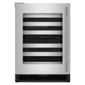 KitchenAid KUWL324SSB 24" Undercounter Wine Cellar with Metal-Front Racks