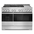 JennAir JGRP748HM 48" NOIR™ Gas Professional-Style Range with Chrome-Infused Griddle and Infrared Grill