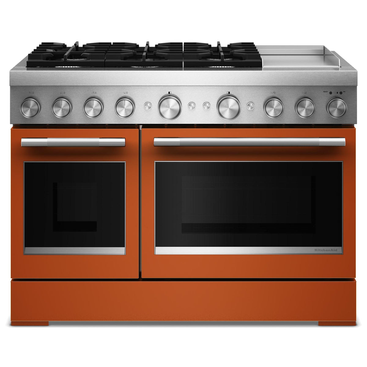 KitchenAid KFDD948SSC 48-Inch 6 Burner Commercial-Style Dual Fuel Range with Griddle