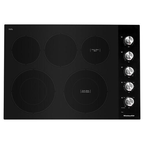30" Electric Cooktop with 5 Elements and Knob Controls