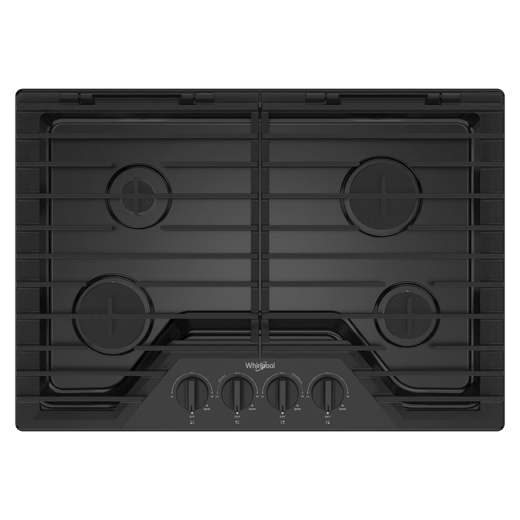 30-inch Gas Cooktop with EZ-2-Lift™ Hinged Cast-Iron Grates - Black