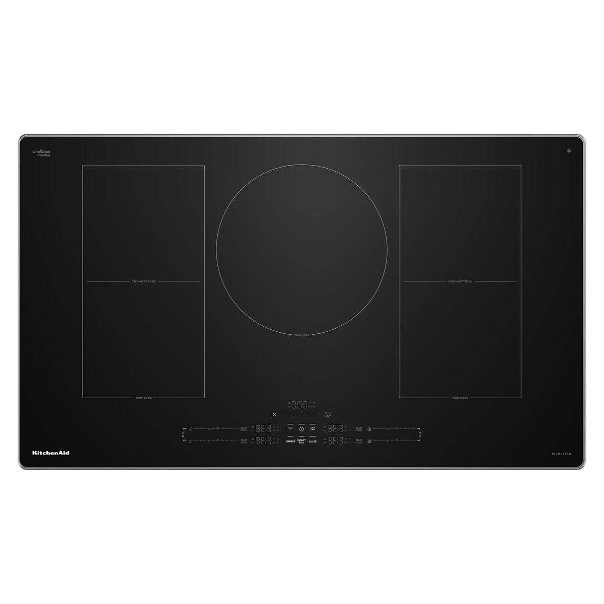 KitchenAid KCIT736SSS 36" Temp Cook™ Induction Cooktop with 5 Cooking Zones