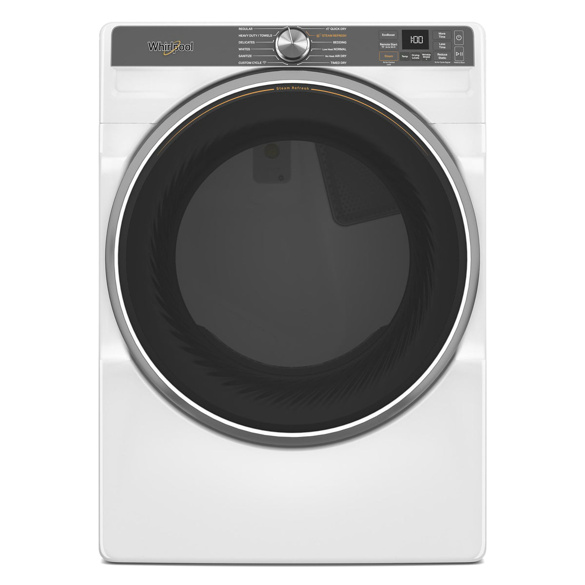 Whirlpool WGD6720RW 7.4 Cu. Ft. Smart Front Load Gas Dryer with Steam