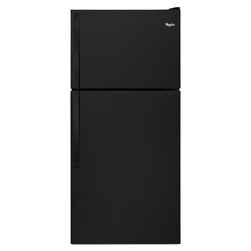 30" Wide Top-Freezer Refrigerator - Black