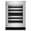 KitchenAid KUWR324SSB 24" Undercounter Wine Cellar with Metal-Front Racks