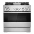 JennAir JGRP536HM 36" NOIR™ Gas Professional-Style Range with Chrome-Infused Griddle