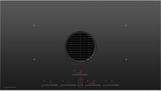 Fisher & Paykel CID364DTB4 36" Downdraft Induction Cooktop, Duct Out, 413 CFM