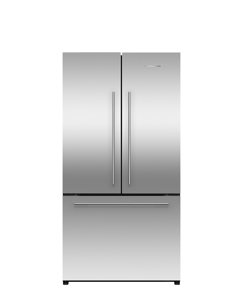 Fisher & Paykel RF210ADJX1 36" French Door Refrigerator Freezer, Stainless Steel, 21.6 cu ft, Ice Only, Precision Fit, Contemporary Handle
