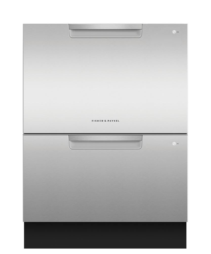 Fisher & Paykel DD24D2CX2 Stainless Steel Double DishDrawer™, Pocket Handle, SmartDrive™, ADA Compliant