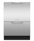 Fisher & Paykel DD24DT2CX2 Stainless Steel Double DishDrawer™, Tall, Pocket Handle, SmartDrive™