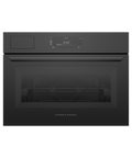 Fisher & Paykel OS24NAMVUB5 24" Minimal Black Glass Compact Combination Steam Oven, 6.8" Touch Display,