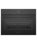 Fisher & Paykel OM24NMUB5 24" Minimal Black Glass Compact Convection Speed Combi Speed, 6.8" Touch Display