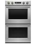 Fisher & Paykel WODV330 30" Professional Double Oven, 10 Function,  Dial, Self-cleaning, Professional Round Flush Handle