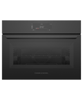 Fisher & Paykel OS24NAMHUB5 24" Minimal Black Glass Compact Combination Steam Oven, 6.8" Touch Display