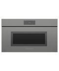 Fisher & Paykel OM30NMUNG3 30" Minimal Grey Compact Convection Speed Oven, 6.8" Touch Display, Handle-less