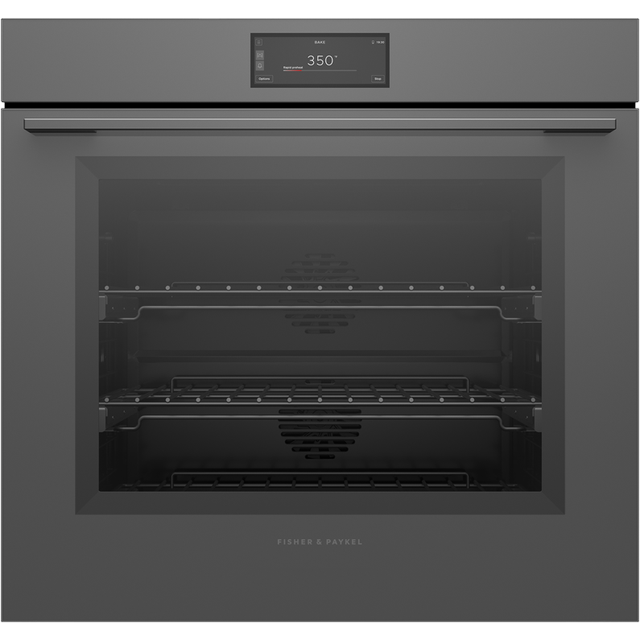 Fisher & Paykel OB30SMPUG3 30” Minimal Grey Single Oven, 6.8" Touch Display, Self-cleaning