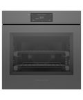Fisher & Paykel OS24SAMHUNG5 24" Minimal Grey Glass Single Combination Steam Oven, 6.8" Touch Display, Handle-less