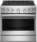 KitchenAid KFGS936SSS 36-Inch 6 Burner Commercial-Style Gas Range