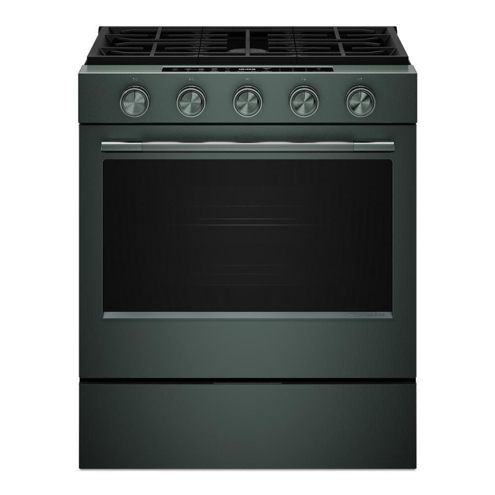 KitchenAid KSGS530SJP 5.0 Cu. Ft. Smart Slide-in Gas Range with 2-in-1 Burner