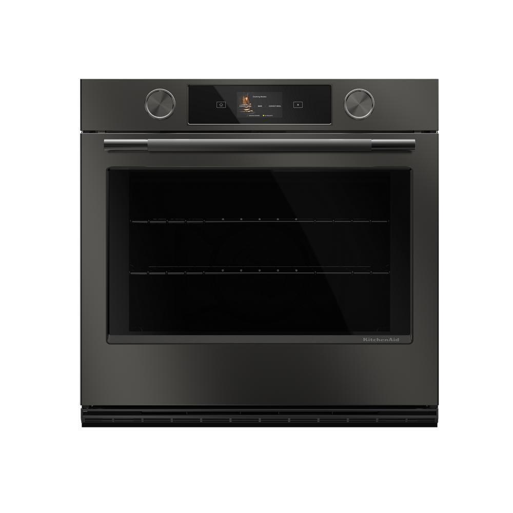 KitchenAid KOES930SBE 30-inch Smart Electric Single Wall Oven with Intelligent Cooking Camera