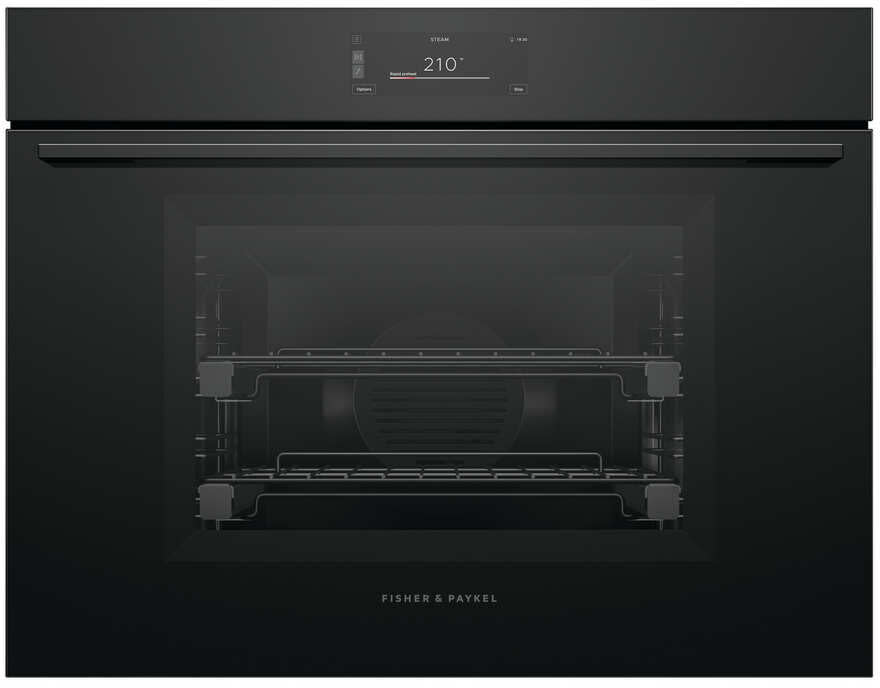 Fisher & Paykel OS30SMUB3 30" Minimal Black Single Combination Steam Oven, 6.8" Touch Display