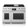 SKS SKSDR480GS 48 inch dual fuel range with griddle - front view
