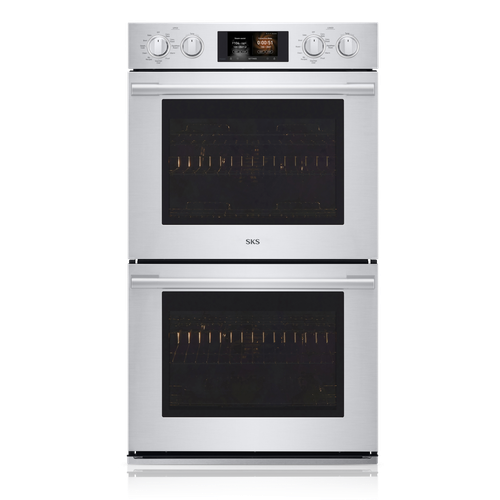 SKS SKSDV3002S 30 inch double wall oven - front view