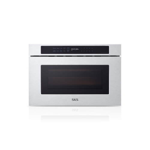 SKS SKSMD2401S 24 inch microwave drawer - front view