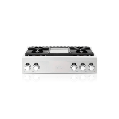 SKS SKSRT360GS 36 inch rangetop with griddle - front view