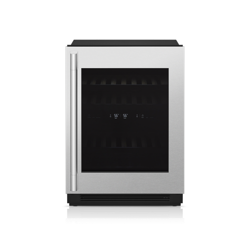 SKS SKSUW2401P 24 inch undercounter wine refrigerator - front view