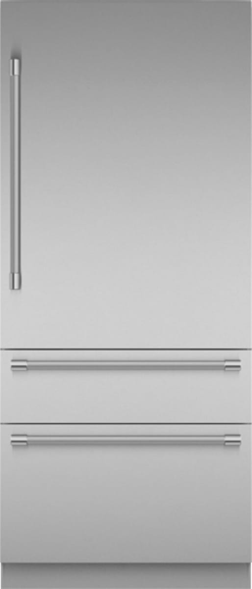 Thermador T36BB120SS 36 Inch Bottom Mount Refrigerator Professional Handle