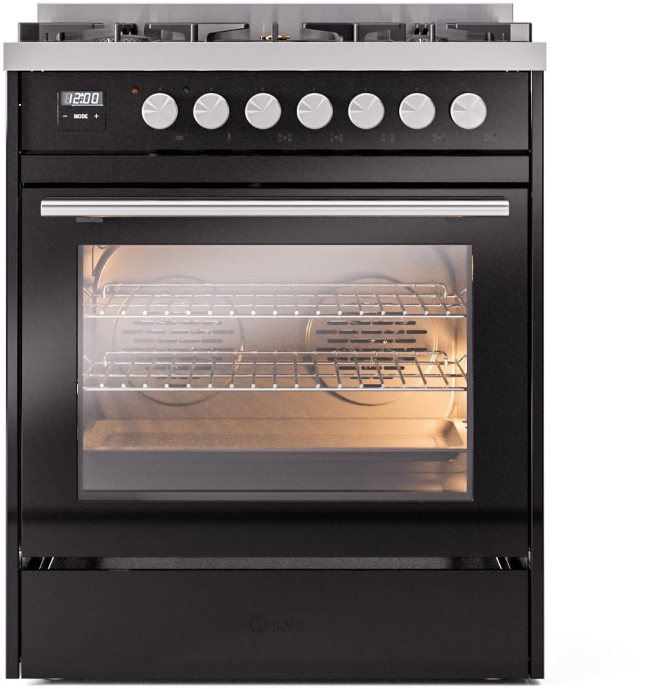 ILVE UP30WMPBKLP Professional Plus 30 Inch Freestanding Range (LP)