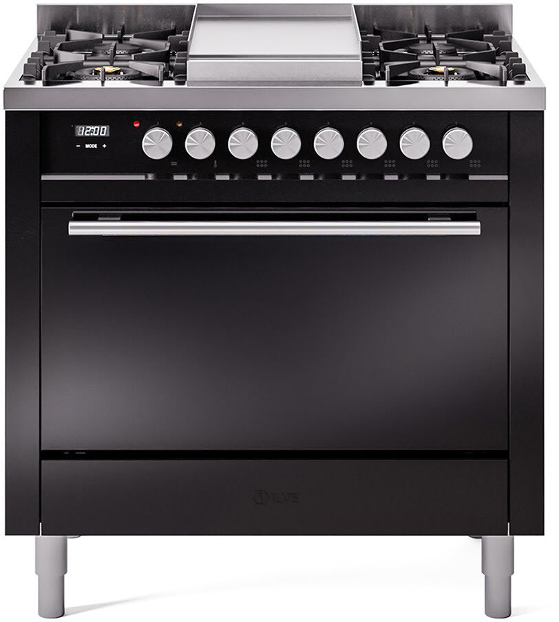 ILVE UP36FQMPBK Professional Plus 36 Inch Freestanding Range
