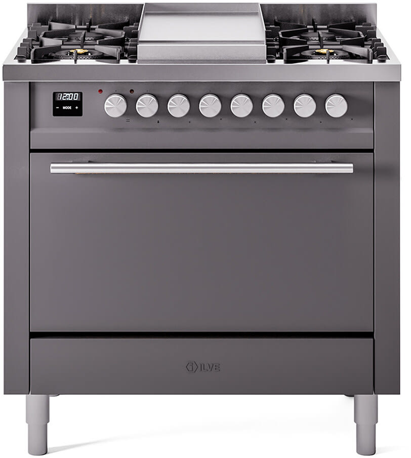 ILVE UP36FQMPMG Professional Plus 36 Inch Freestanding Range