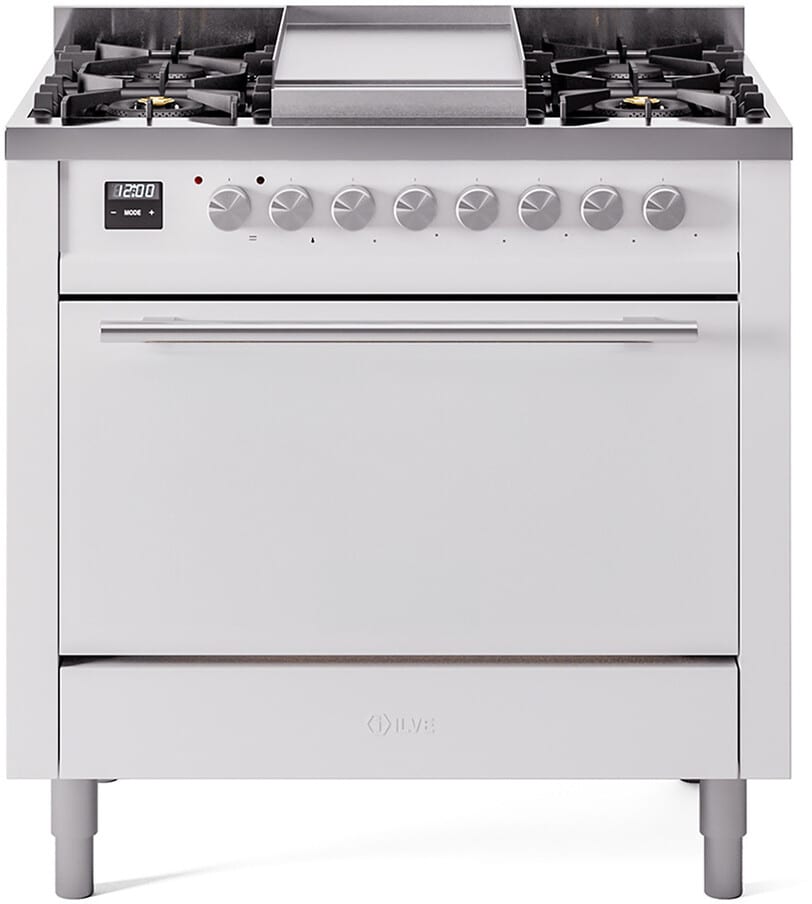 ILVE UP36FQMPWHLP Professional Plus 36 Inch Freestanding Range (LP)