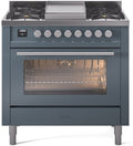 ILVE UP36FWMPBG 36 Inch Freestanding Dual Fuel Range