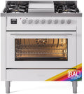 ILVE UP36FWMPRA 36 Inch Freestanding Dual Fuel Range