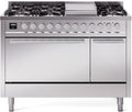 ILVE UP48FQMPSS 48 Inch Freestanding Dual Fuel Range in Stainless Steel