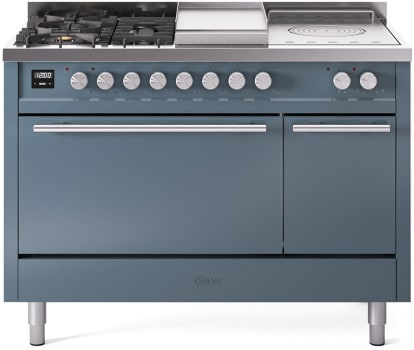 ILVE UP48FSQMPBG 48 Inch Freestanding Dual Fuel Range